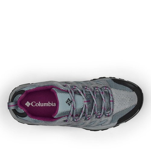 Columbia Womens Crestwood Waterproof, Graphite/Wild Iris, 10.5