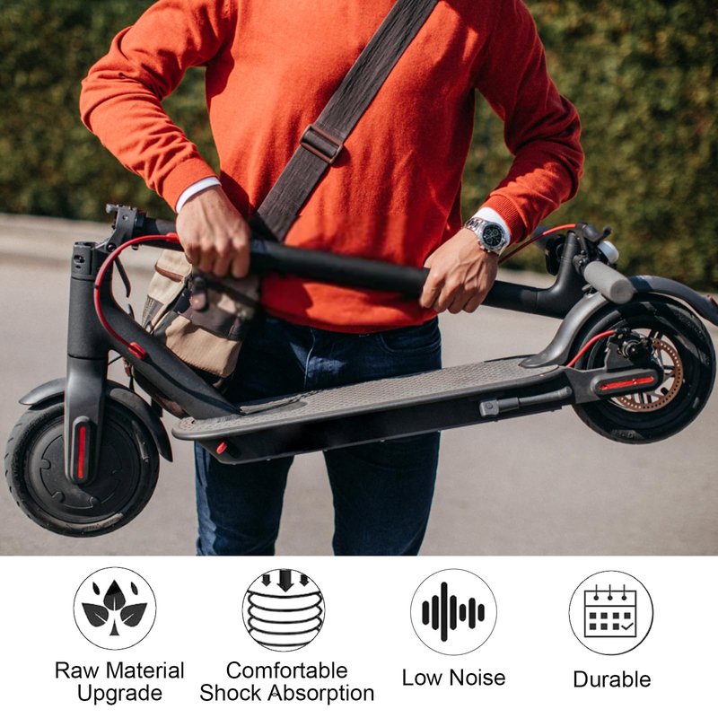 10x2.125 Tire and Inner Tube, 10 x 2.125" Inner Tube for Electric Scooter Tire Front and Rear Replacement Wheels with 0° Valve Stem for 10 inch Tires with 6 inch Rims (1 Set)