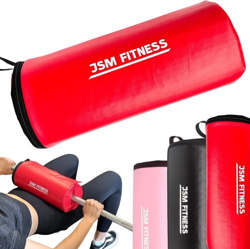Hip Thrust Barbell Pad - Extra Thick Cushion for Glute Exercises | Ideal for Glute Bridges & Bench Press (Red)