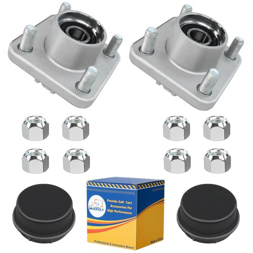 Mixopoly Golf Cart Front Wheel Hub Assembly 2 Pack for Club Car DS/Precedent/Onward/Tempo Gas and Electric 2003.5-up, Replacement Kit with Bearing/Oil Seal/Dust Cover, OEM# 102357701