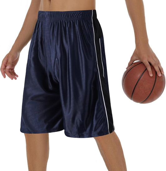 Skiennix Men's 11" Cool Basketball Shorts - Quick-Dry Athletic Shorts with Pockets