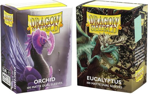 Dragon Shield | Premium Orchid & Eucalyptus TCG Sleeves - 2X 100 CT - Smooth & Tough Protection for Cards