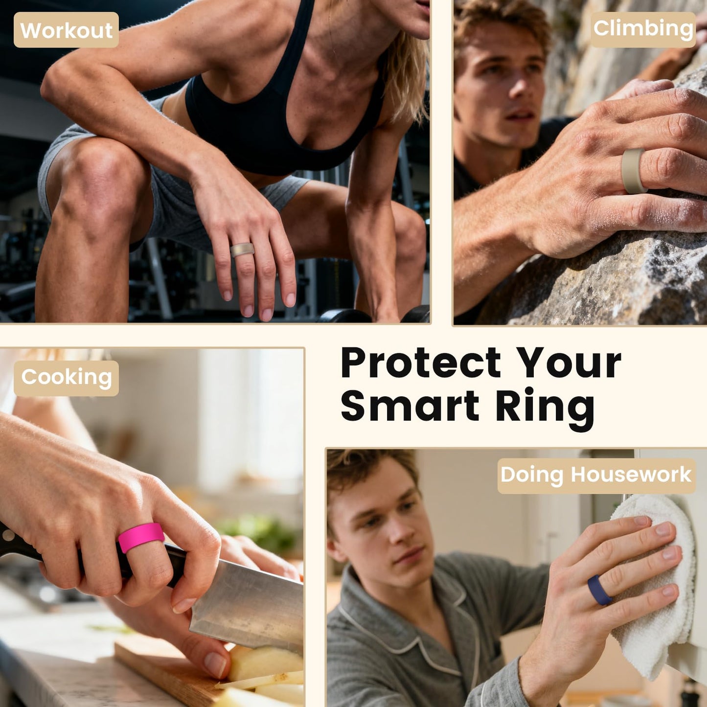 15 Pack Cover Compatible with Oura Ring Gen 4/ Gen 3 - Charging Directly with Protector, Anti-Scratch Elastic Thin Silicone Case for RingConn Gen 3/ Gen 2