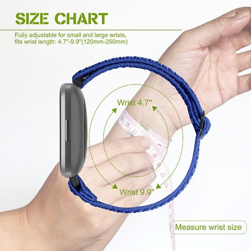 XFYELE 5 Pack Adjustable Elastic Watch Band Compatible with Fitbit Versa 2 Band Women Men, Soft Loop Stretchy Nylon Sport Straps Replacement Wristbands
