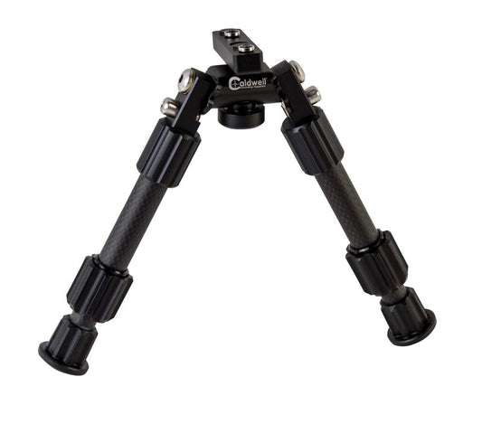 Caldwell Accumax Carbon Fiber M-Lok KeyMod Bipod 6-9" with Twist Lock Quick-Deployment Legs for Rifle Stability, Precision,black