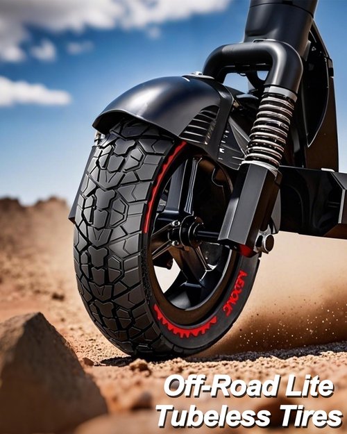 BABEJIA 2-Pack 10x2.50 Scooter Tire Tubeless, Upgrade Your Scooter with 60/70-6.5 Off-Road Airless TIre, 10x2.5-6.5 Replacement Tyres for Segway Max G2/G30 Series, Gotrax G6/G5/G MAX/ECLIPSE, etc