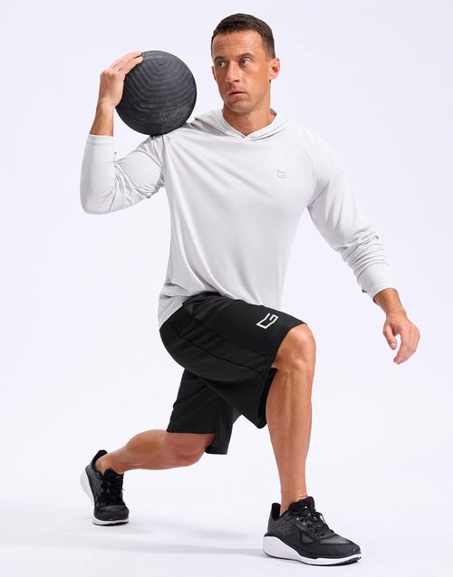 G Gradual Men's Basketball Shorts - 12" Lightweight Athletic Shorts with Pockets | Loose Fit Mesh Design