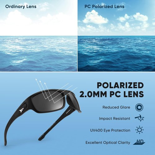 KastKing Ellijay Bifocal Polarized Sunglasses - Bi-Focal Magnifications x1.5, x2.0, x2.5 | Sport Wrap Design