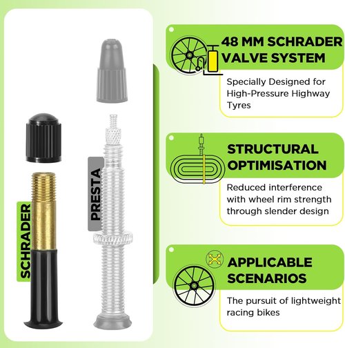 700C Bike Tube - Butyl 2-Pack with Tire Levers | Compatible with 700x25C to 700x32C