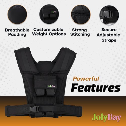 Adjustable Weighted Vest Compact Fitness Gear – 20 lbs Capacity for Men and Women, Sturdy Oxford Cloth, Ideal for Running, CrossFit, Cardio, Strength Training, Posture Support, Ergonomic Design