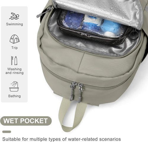 Coofay Gym Backpack - Waterproof Lightweight Travel Bag with Shoe Compartment | Perfect for Women