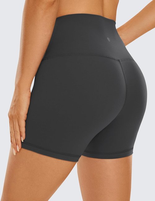 CRZ YOGA Butterluxe Biker Shorts 4'' - High Waisted Spandex for Booty Workout & Yoga