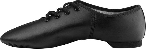 Linodes Leather Jazz Shoes - Unisex Lace-Up Dance Footwear for Men & Women