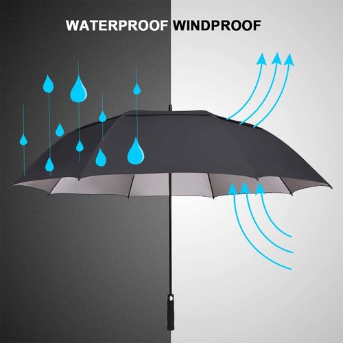 G4Free Extra Large Windproof Golf Umbrella - UV Protection, Automatic Open, 54/62/68 Inch Sizes