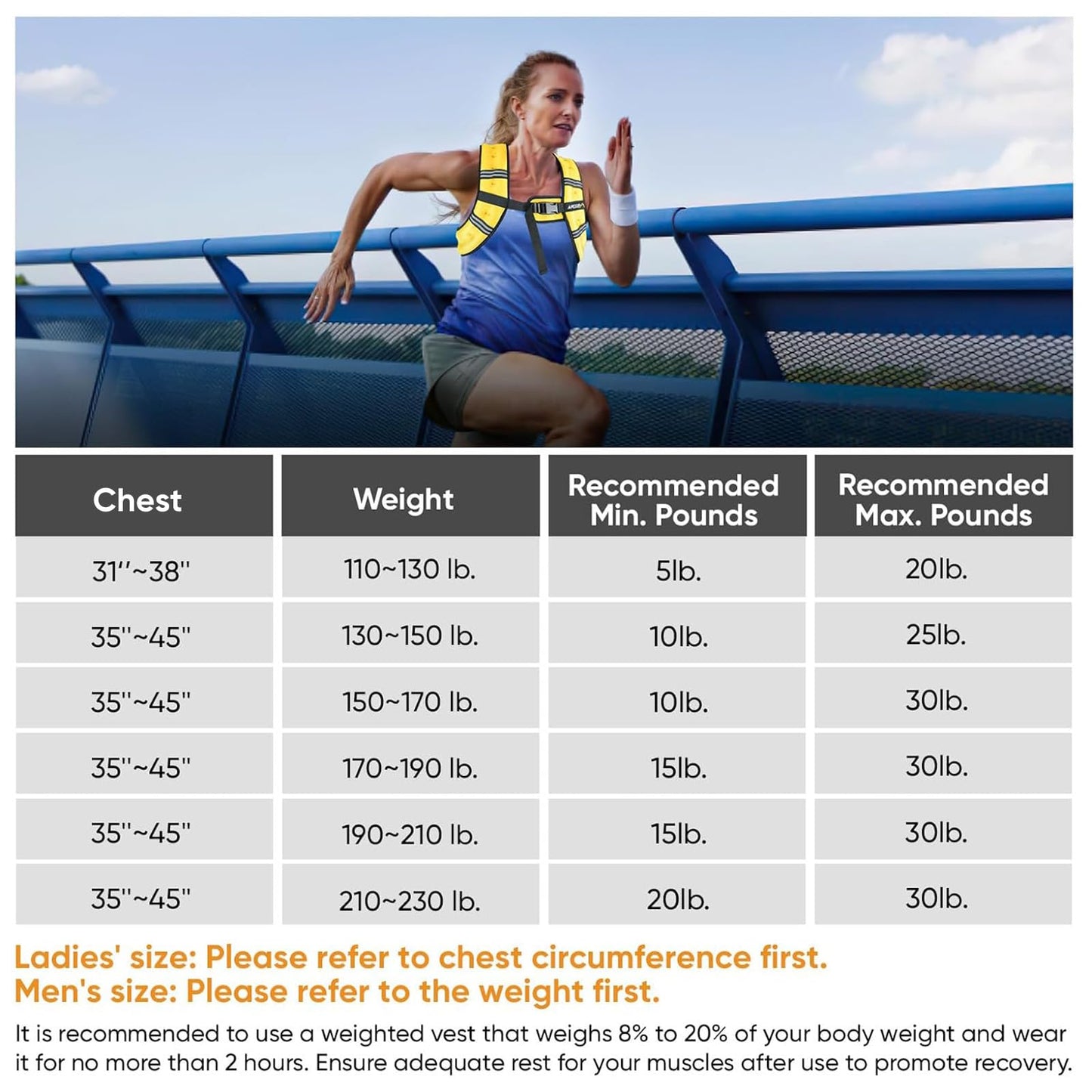 APEXUP 30lbs Weighted Vest Men Women, Weight Vest for Women Workout Equipment for Strength Training Running (Purple)