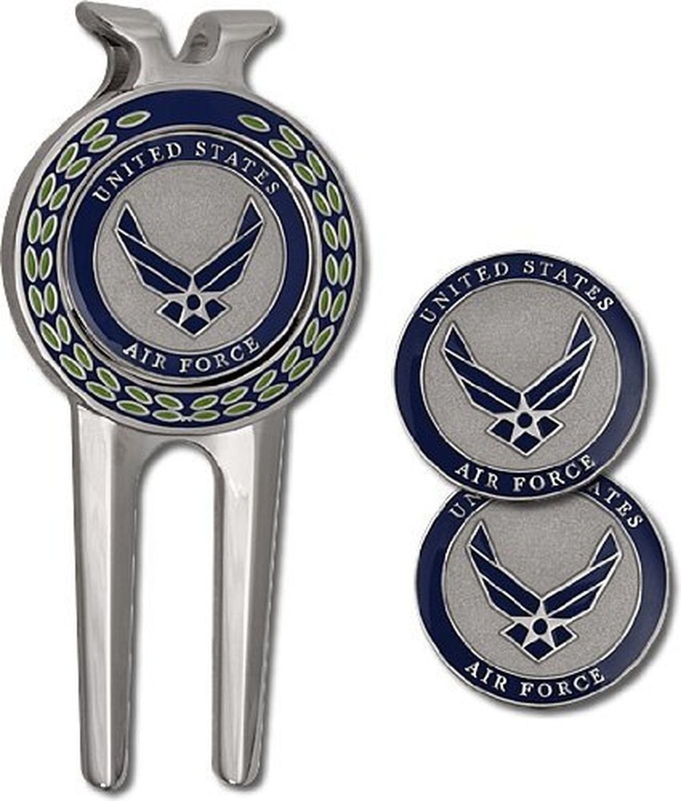 Armed Forces Depot USAF U.S. Air Force Divot Tool and Ball Markers
