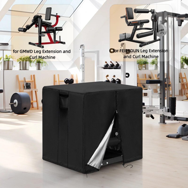 Guisong Leg Extension and Curl Machine Cover,Heavy Duty Waterproof Leg Press Machines Cover for Home Gym EqQuipment,600D Dustproof Exercise Bench Covers for Workout Machine