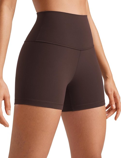 CRZ YOGA Biker Shorts - 4'' High Waisted Butterluxe Spandex for Women's Workout & Yoga