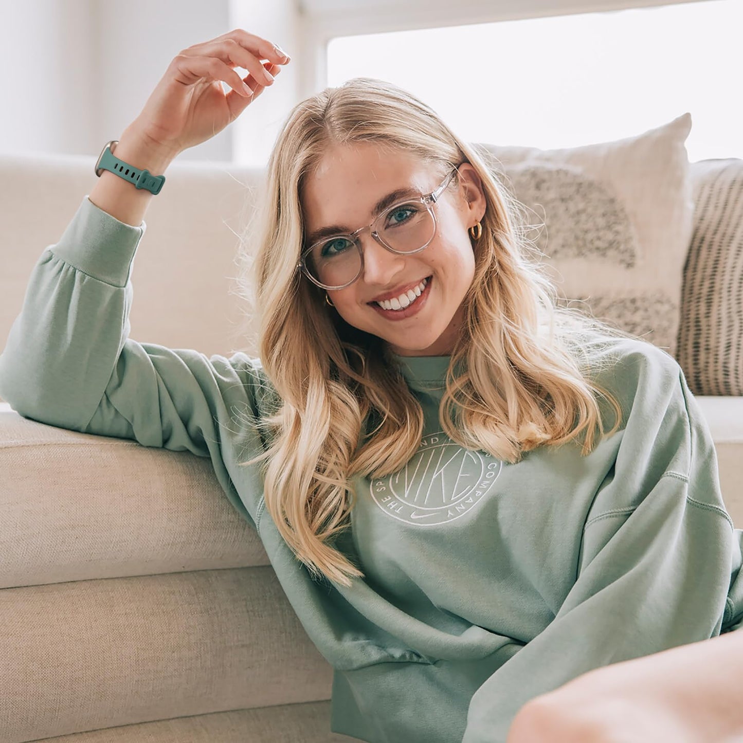 Getino Compatible with Fitbit Versa 3/ Versa 4 Bands/Sense/Sense 2 Bands Women, Sport Soft Accessories, Slim Band for Fitbit Versa 4/ Versa 3/ Sense 2/ Sense, Small Black/Plum/Bluegray/Pinegreen