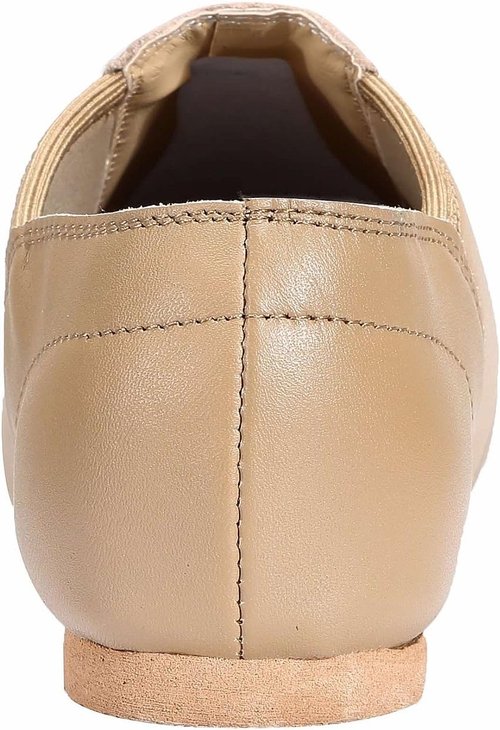 Dynadans Women's Jazz Shoes - Stylish Leather Upper Slip-On Design for Comfort and Flexibility