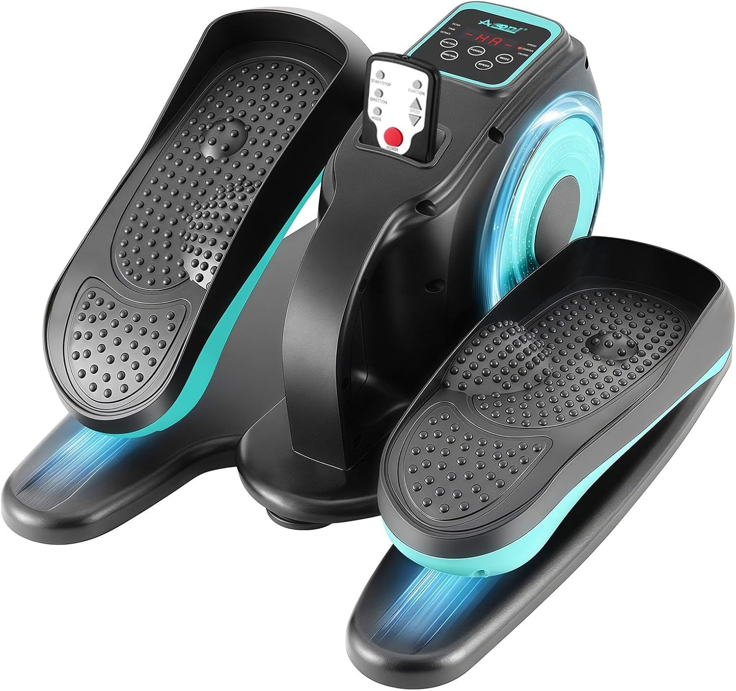 Skiennix Under Desk Elliptical Machine - Adjustable Speeds & Remote Control | Quiet Mini Pedal Exerciser for Home Office