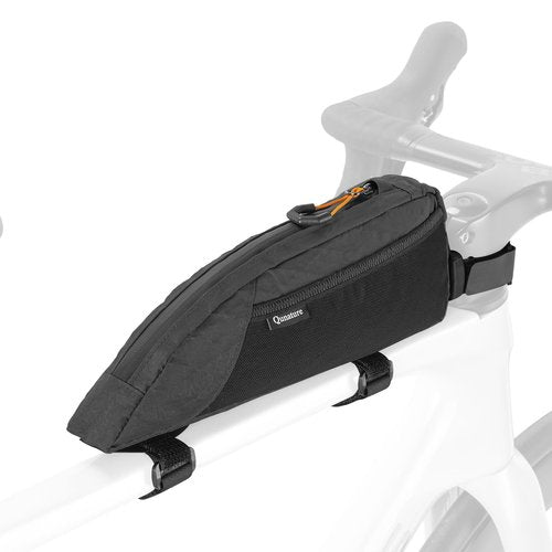 ROCKBROS Top Tube Bike Bag for Cycling, Bicycle Frame Bag for Bikepacking, Waterproof Bike Storage Bag, Cycling Accessories for Road Mountain Gravel Electric Bike (Black)