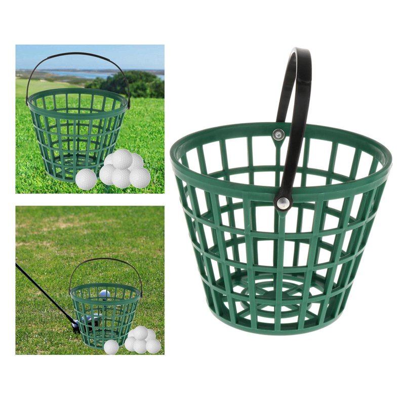 SM SunniMix Unbreakable Golf Ball Basket, Golfball Container with Handle Ball Holder Contains 25/50/100 Balls Range Accessories - Holds 50 Balls