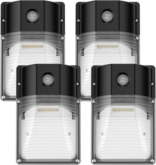 30W LED Wall Pack Light - Dusk to Dawn Sensor, 3600LM, 5000K Daylight, Waterproof Outdoor Security Lighting (2 Pack)