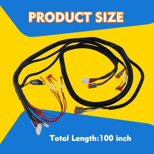 CLUBRALLY Club Car Precedent Wiring Harness Kit with Mcor 2 & 4 Adapter Harness,Fits Club Car Precedent-Gray Controller#1515-5201, Golf Cart Control Wiring Harness OEM#103850301