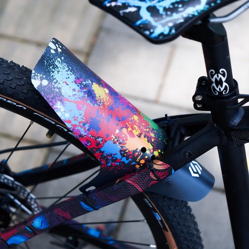 CNC Mountain Bike Fender,MTB Mud Guard,2PCS Front and Rear Bike Mudguard Fits 26", 27.5", 29" Bicycle/Road/Kids/Fat Bike Fork. (ET)