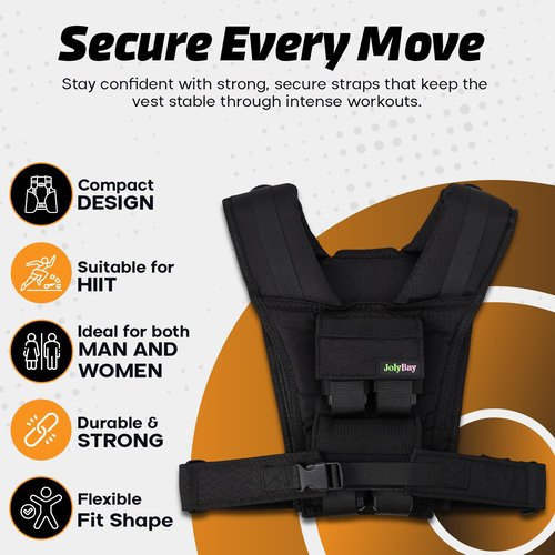 Adjustable Weighted Vest Compact Fitness Gear – 20 lbs Capacity for Men and Women, Sturdy Oxford Cloth, Ideal for Running, CrossFit, Cardio, Strength Training, Posture Support, Ergonomic Design