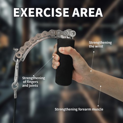 Arm Wrestling Training Equipment Arm Wrestling Handle Arm Strengthener Antebrazo Ejercitador Transmission Chain Twisting Wrist Stickfor Wrist, Forearm, Grip Strength Workouts