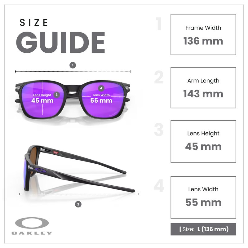 OAKLEY Ojector OO9018 901803 55MM Matte Black/Prizm Violet Rectangular Sunglasses for Men+ Bundle Accessory Leash Kit, Microfiber Pouch