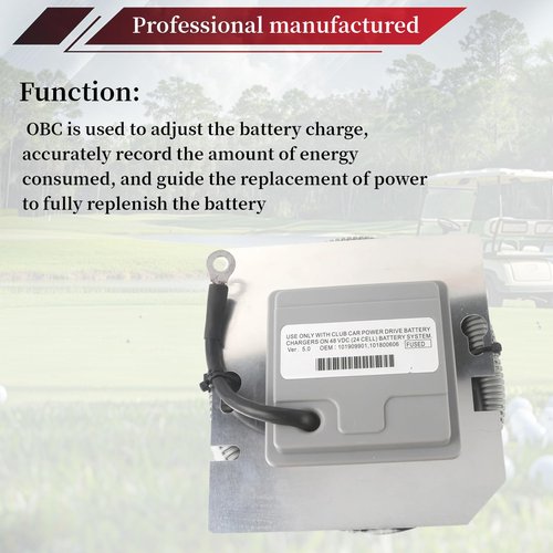 HLBTK 101909901 Golf Cart on Board Computer 48V OBC Drive Power Fit for Club Car DS Models 1998 1999 2000 2001 2002 2003 2004 3 Pin Plug