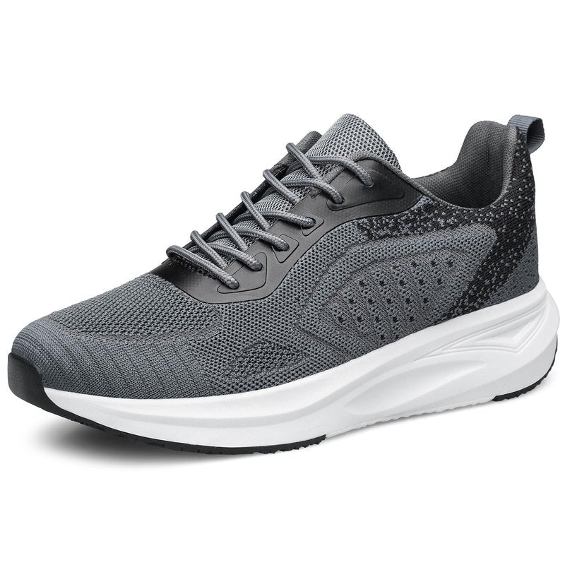 TIANYUQI Mens Slip On Walking Running Shoes Lightweight Breathable Comfortable Non Slip Athletic Fashion Sneakers Mesh Casual Sports Dusky Grey Size 12