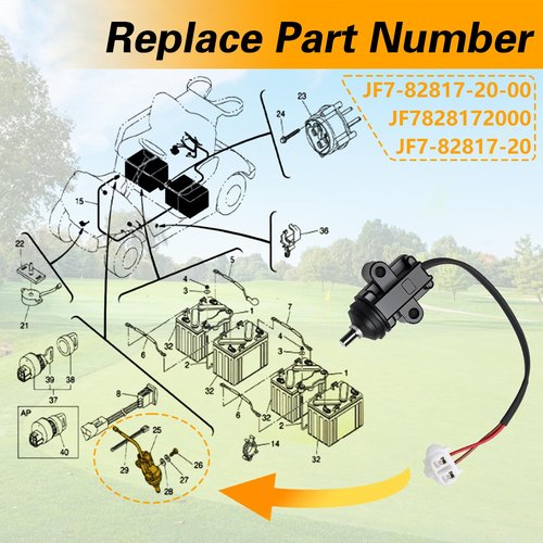 KPALAG Golf Cart Stop Switch Accelerator Micro Stop Switch Compatible with Yamaha G14 G16 G19 G20 G21 G22 G29 Gas & Electric Models Replace#JF7-82817-20