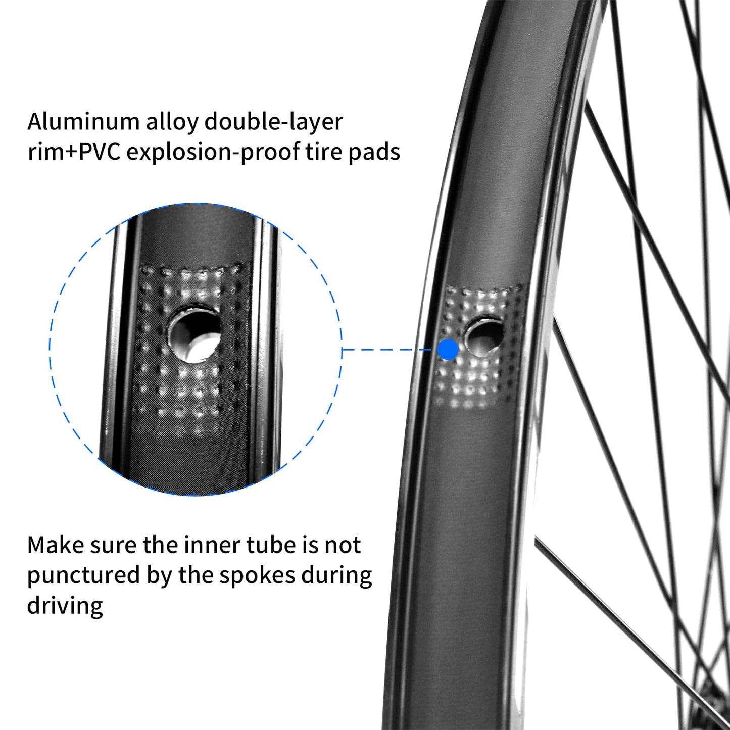 ZTZ 26"/27.5"/29" Mountain Bike Wheelset，Ultralight Aluminum Alloy Rim 32H High Strength Bike Wheels， Quick Release Disc Brake MTB Wheel Set， Compatible 7-12 Speed Cassette