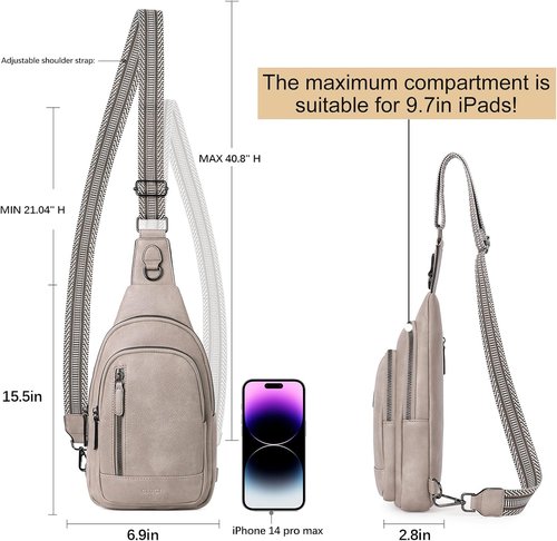 CLUCI Leather Crossbody Bag - Stylish Sling Backpack for Women | Perfect Birthday Gift