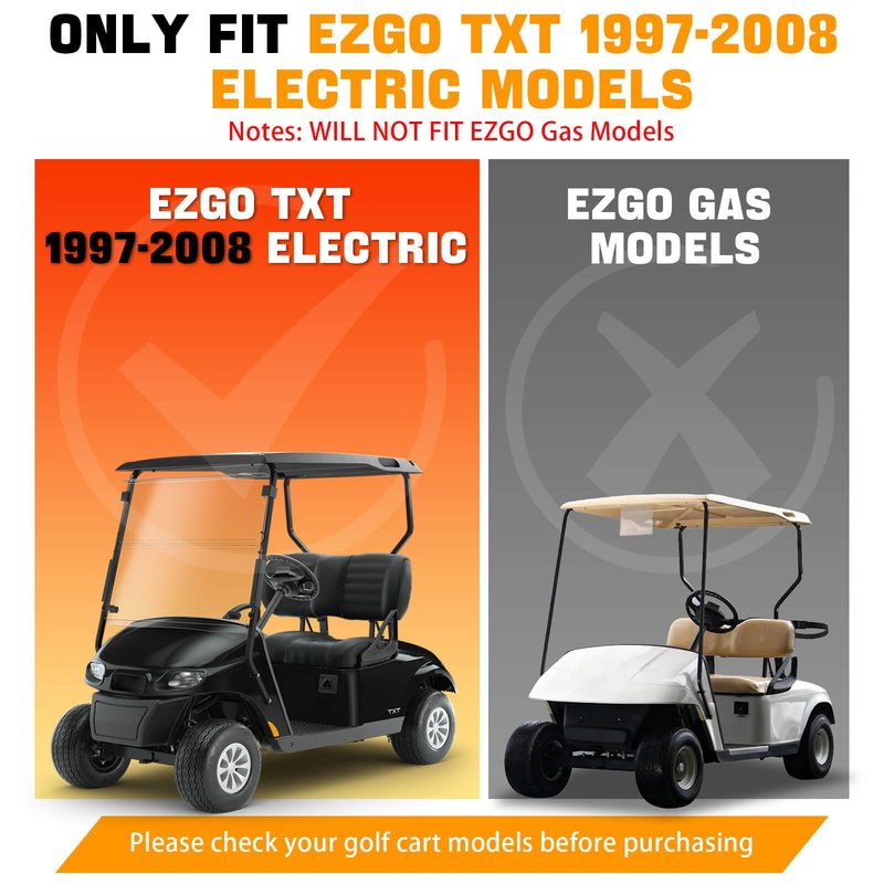 LEAPGOMAX EZGO Brake Drum Maintenance Kit for 1997-2008 Electric EZGO TXT with Golf Cart Brake Hub Drums & Brake Shoes & Brake Spring Kit OEM# 19186G1, 70794G01, 70795G01 (NOT Fit Gas Models)