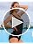 beautyin Women's One Piece Swimsuit Large Black Racerback Bathing Suit with Logo