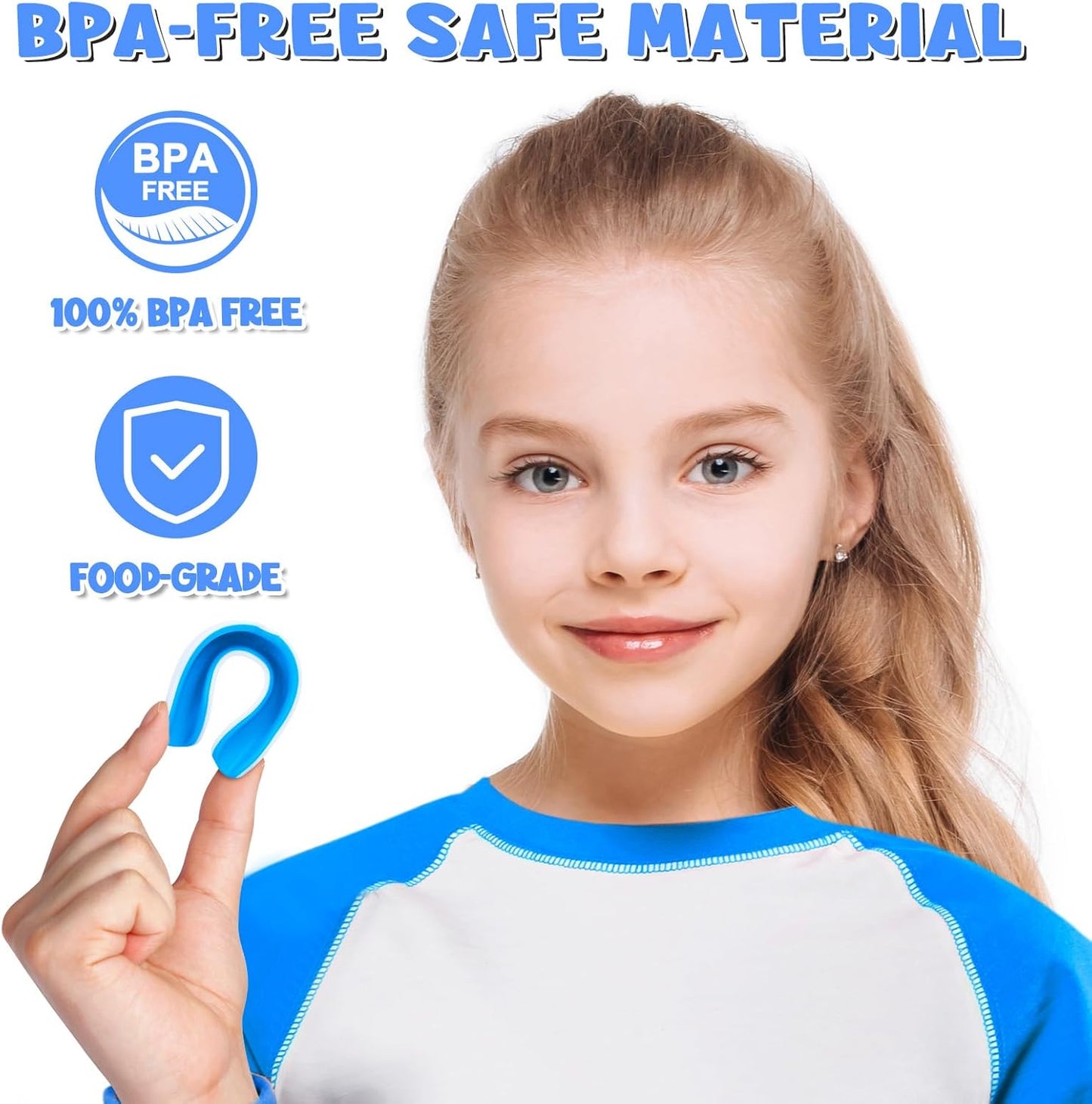 MENOLY Youth Mouth Guard - 6 Pack with Portable Cases for Football, Basketball, Boxing & More