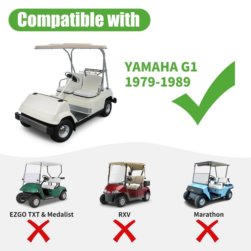 10L0L Golf Cart Ignition Switch Key for Yamaha G1 Years 1979-1989 2-Cycle Gas Models OEM J17-82508-20