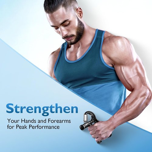 FitBeast Grip Strengthener - Adjustable Forearm Trainer for Strength & Rehabilitation | 10-132 lbs Resistance
