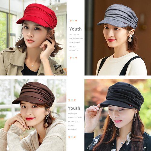 Epsoco Soft Chemo Headwear for Women Baseball Cap for Hair Loss Cancer Hat Navy