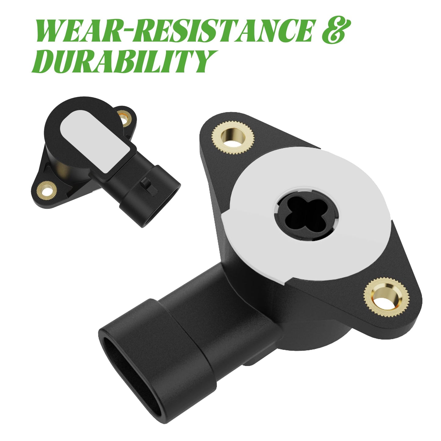 10L0L Golf Cart Accelerator and Brake Pedal Rotary Position Sensor Compatible with EZGO RXV 2008-Up Electric Golf Cart Models, OEM# 600019