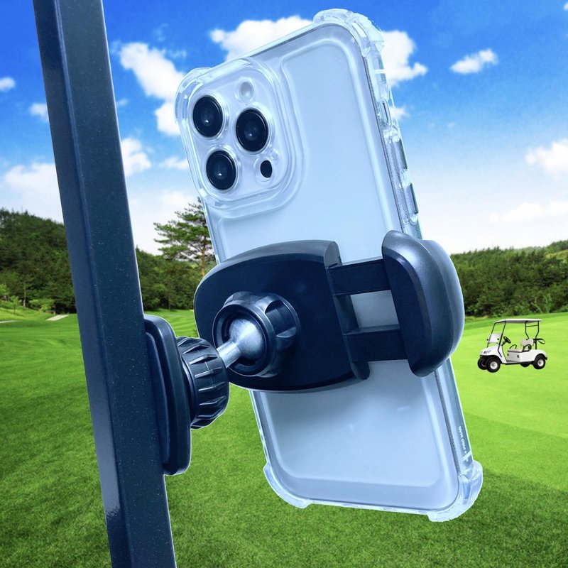 ARMOLABX Golf Cart Magnetic Phone Holder Mount [Upgraded Metal Joint], Magnetic Phone Holder for Golf Cart [Big Phones & Thick Cases Friendly] Fits All Smartphones