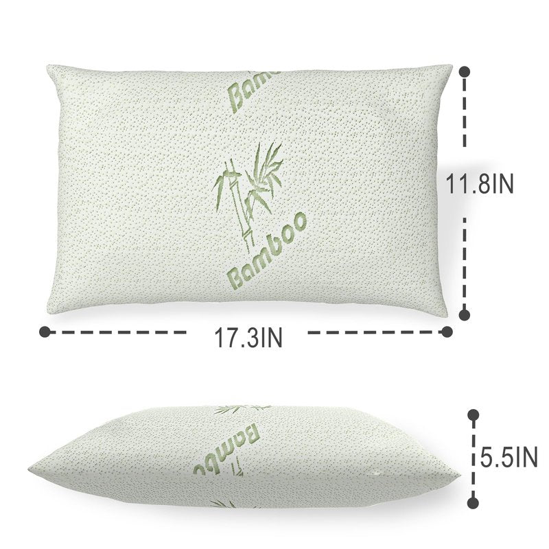 2 Pack Camping Pillow For Sleeping,Filled with Shredded Memory Foam,Compact & Packable,Storage Bag,Soft Cover,Travel Pillow for Backpacking Hiking Gear & Accessories (Anti pilling cover, 17"X12")