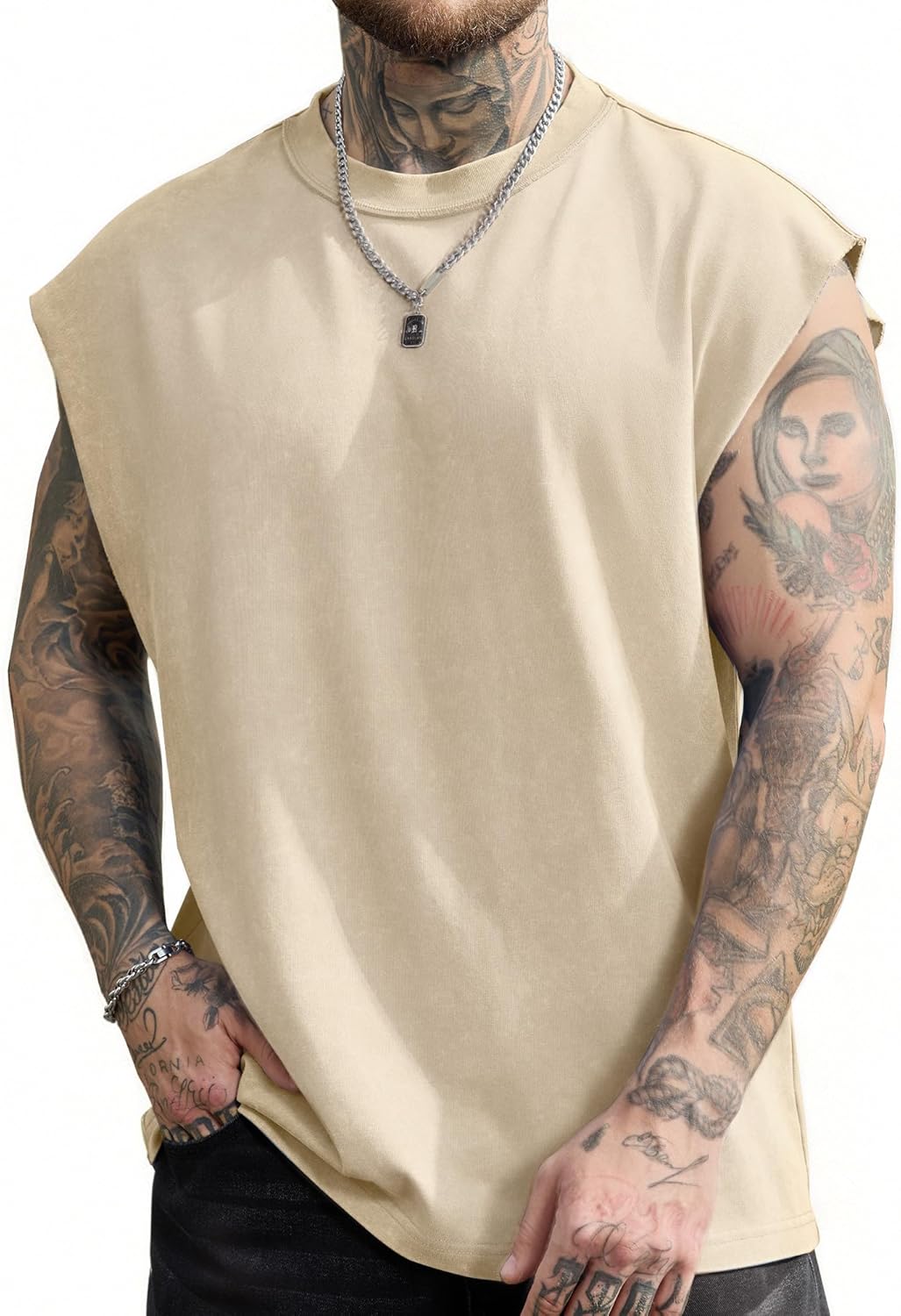 PLEPAN Men's Muscle Tank Tops - Sleeveless Workout Tee for Gym | Stylish and Comfortable Fit