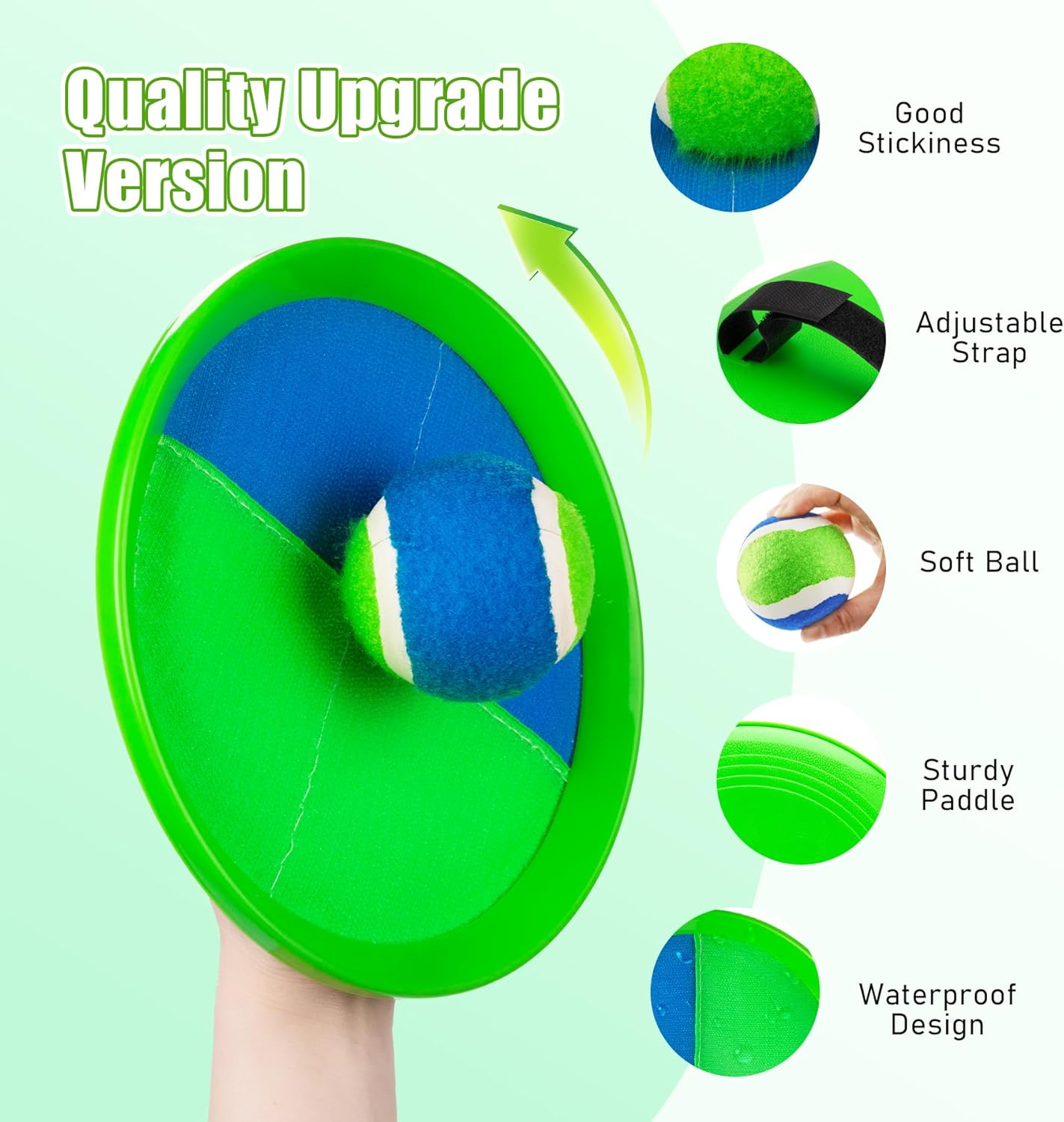 Toss and Catch Ball Game | Fun Outdoor Toy for Kids Ages 4-8 - Perfect for Beach, Pool & Yard