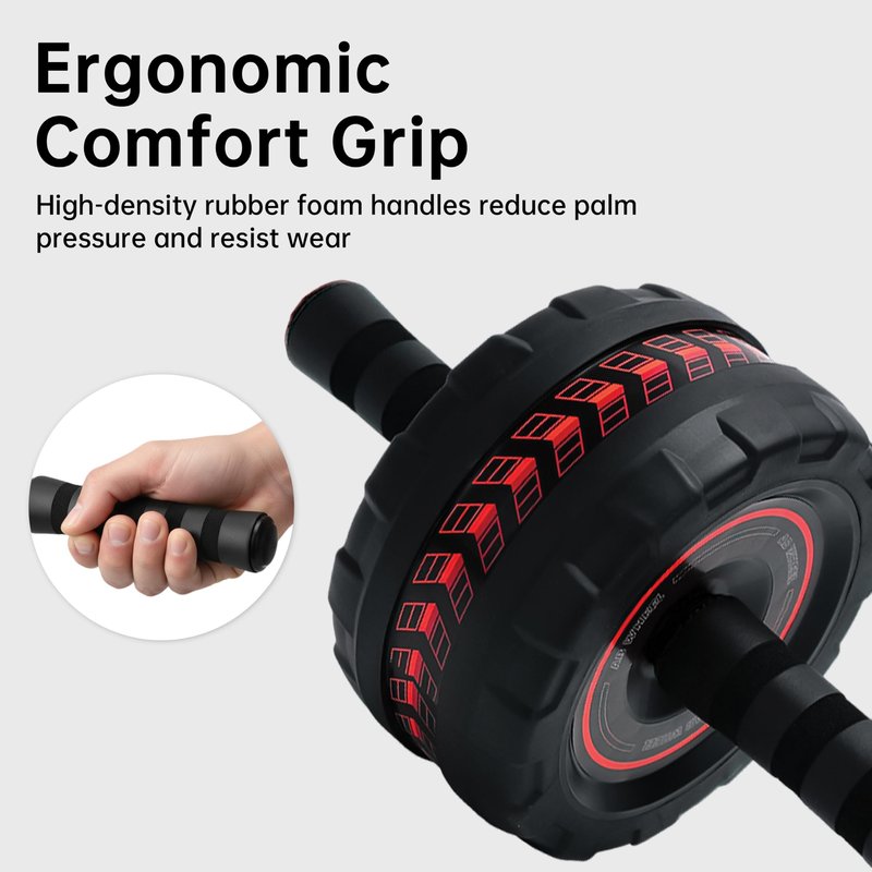 SaintCos Ab Roller Wheel for Abs Workout - Core Strength Training Equipment for Home Gym with Knee Pad, Abdominal Exercise Wheel for Men and Women